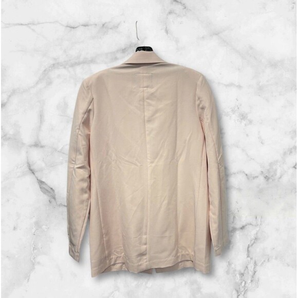 Sanctuary Pink Tailored Women Blazer Size M Minimalist single Button Jacket - Picture 2 of 13